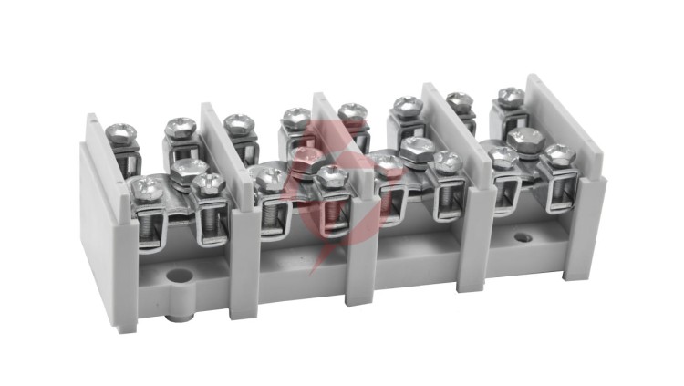 Odgałęźnik instalacyjny 4-torowy (1x35mm²/4x16mm²) LZ 4*35/16 wyk.11 mocowanie do podłoża, szary 84172002