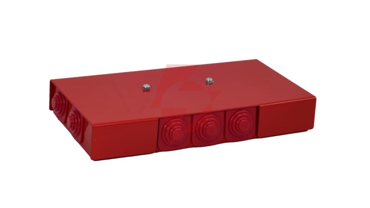 Puszka przeciwpożarowa PIP-2AN R3x3x4 prostokątna, E90, rozgałęźna, wymiary 103x30x197mm, czerwony 84622656