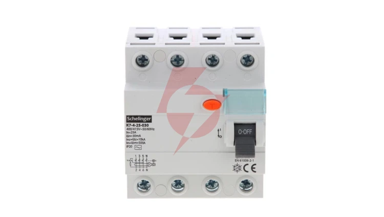 WYŁĄCZNIK RÓŻNICOWOPRĄDOWY AC 4P 25A 30mA SCHELINGER A03-K7-4-25-030