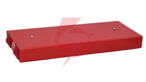 Puszka przeciwpożarowa PIP-7A P10x2x4 prostokątna, E90, przelotowa, wymiary 114x30x286mm, czerwony 84627616