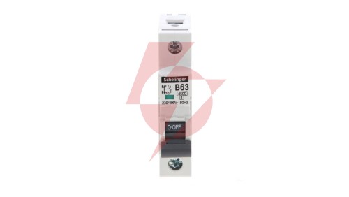 Wyłącznik nadprądowy 1P B 63A 4,5kA AC SCHELINGER A02-G7-1P-B63