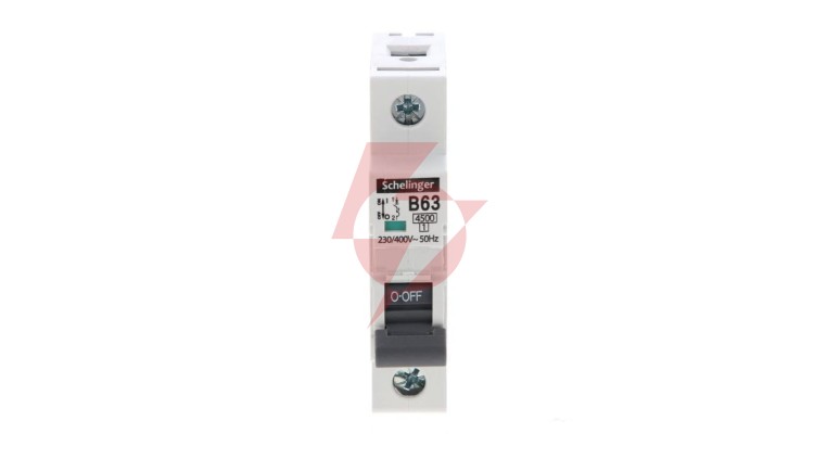 Wyłącznik nadprądowy 1P B 63A 4,5kA AC SCHELINGER A02-G7-1P-B63