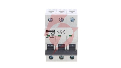 Wyłącznik nadprądowy 3P C 16A 4,5kA AC SCHELINGER A02-G7-3P-C16