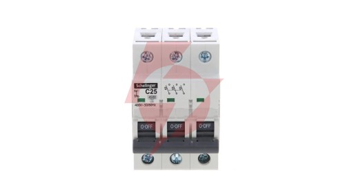 Wyłącznik nadprądowy 3P C 25A 6kA AC SCHELINGER A02-G7-3P-C25
