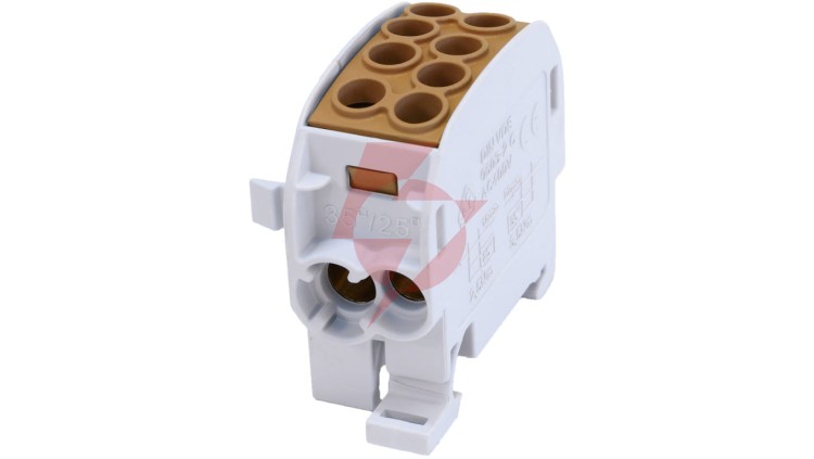 SCB 35-Cu Blok rozdzielczy - odgałęźny Cu 80210 SIMBLOCK brązowy 81504015