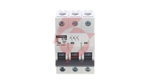 Wyłącznik nadprądowy 3P C 10A 4,5kA AC SCHELINGER A02-G7-3P-C10