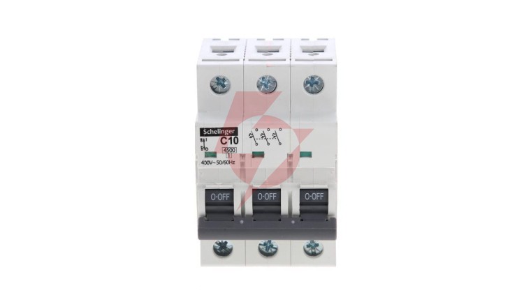 Wyłącznik nadprądowy 3P C 10A 4,5kA AC SCHELINGER A02-G7-3P-C10