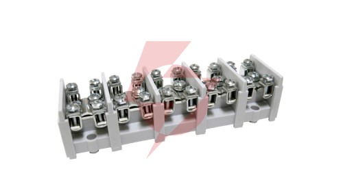 Odgałęźnik instalacyjny 5-torowy (1x35mm² 4x16mm²) LZ5*35/16wyk.11 (bez pokrywy) mocowanie do podłoża, szary 84025002