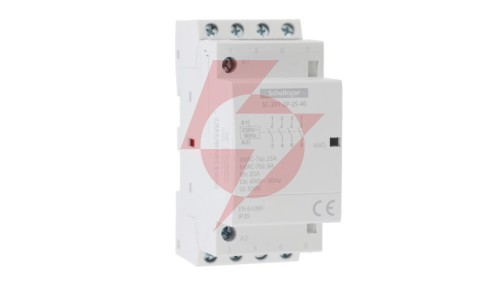 STYCZNIK MODUŁOWY SC201 2P 25A TYP 40 (4NO+0NC) SCHELINGER A62-SC-201-2P-25-40