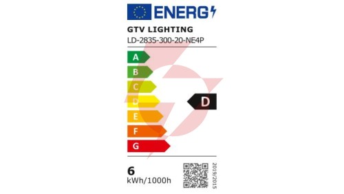 Taśma Flash 2835, 300 LED neutralny biały 4000K, 30W, bez żelu 8mm, Rolka 5m, 12V