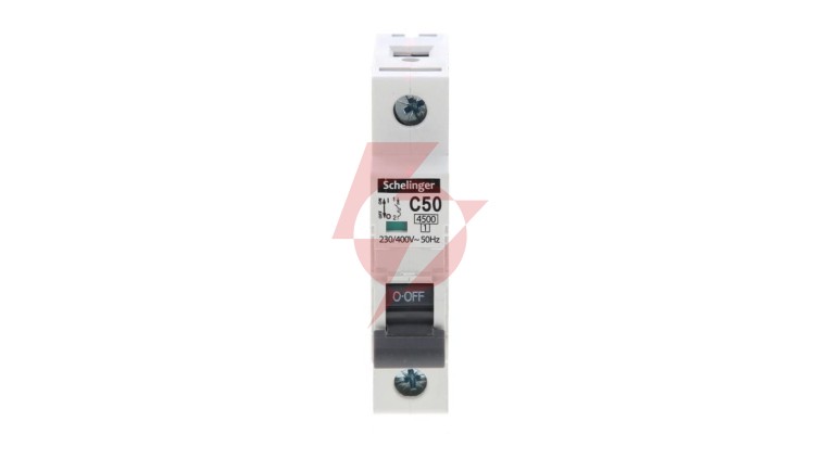 Wyłącznik nadprądowy 1P C 50A 4,5kA AC SCHELINGER A02-G7-1P-C50
