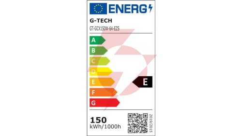 Naświetlacz LED 150W, 12000lm IP65, 120, 6400K, czarny GT-GCX150W-64