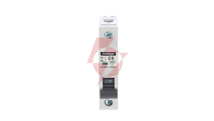 Wyłącznik nadprądowy 1P C 6A 4,5kA AC SCHELINGER A02-G7-1P-C06