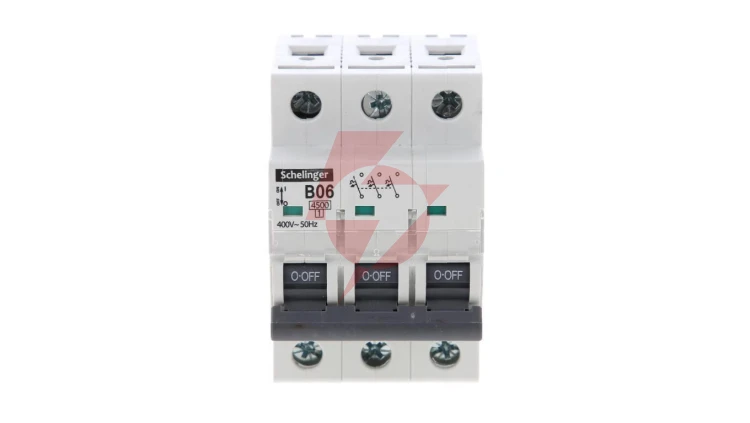 Wyłącznik nadprądowy 3P B 6A 4,5kA AC SCHELINGER A02-G7-3P-B06