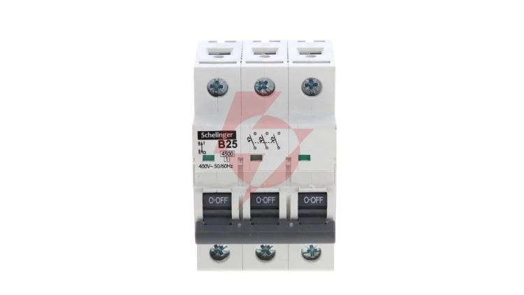 Wyłącznik nadprądowy 3P B 25A 4,5kA AC SCHELINGER A02-G7-3P-B25