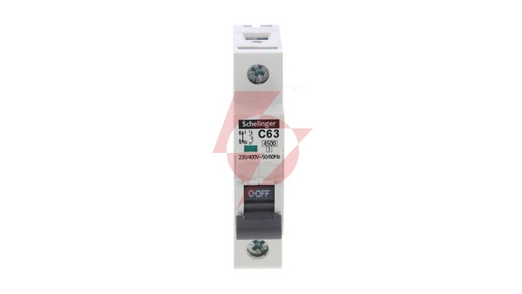Wyłącznik nadprądowy 1P C 63A 4,5kA AC SCHELINGER A02-G7-1P-C63