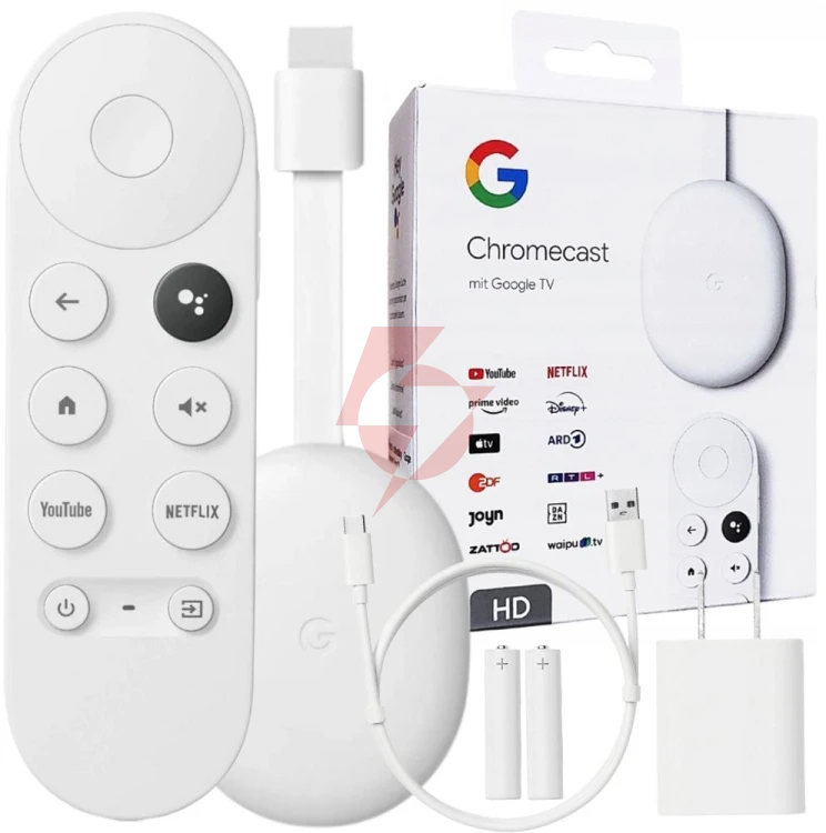 Odtwarzacz multimedialny google chromecast hd z google tv