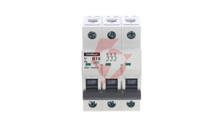 Wyłącznik nadprądowy 3P B 10A 4,5kA AC SCHELINGER A02-G7-3P-B10