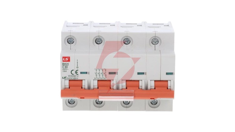Wyłącznik nadprądowy 4P C 80A 10kA AC BKH 06110362R0