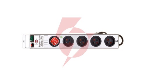 Listwa zasilająca Super-Solid Line 2,5m 5 gniazd srebrna H05VV-F 3G1,5 1153344115