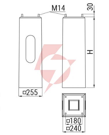 Fundament prefabrykowany ats fp3 pod słup ats