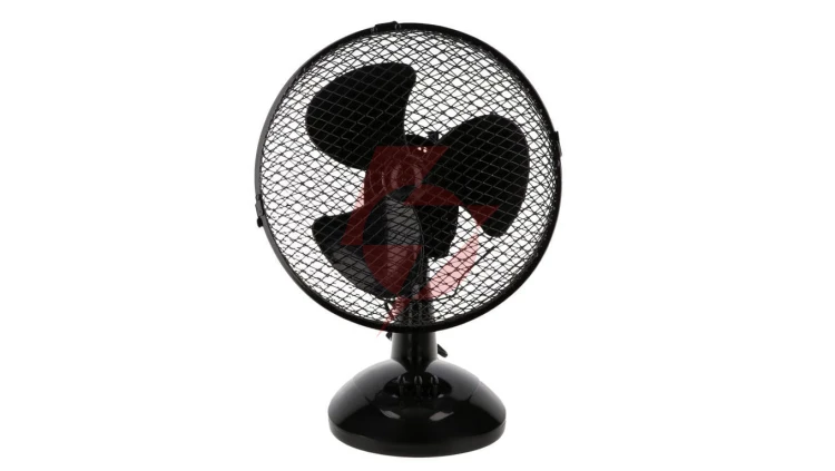 Wentylator biurkowy średnica 23 cm czarny 21W 2 prędkości przewód 1,5 m VO0021