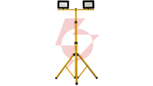 Projektor LED na statywie żółty 2x30W 2x2350lm IP65 6400K SL-S01