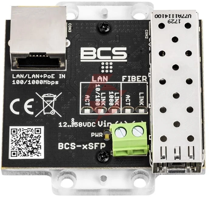 Gigabitowy media konwerter bcs power bcs-xsfp