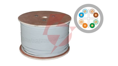 Kabel teleinformatyczny U/UTP kat.6 LSOH B2ca szary ALANTEC /500m/