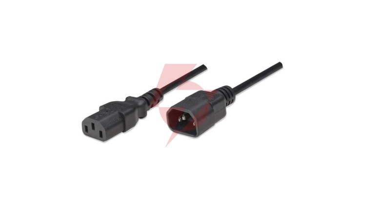 Przedłużacz Kabel Zasilający IEC320 C13 na C14 250V/10A 50cm ICOC 03-NC-005