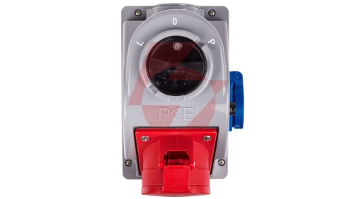 Gniazdo stałe z wyłącznikiem L-0-P 32A 5P 400V + 2P+Z 230V IP44 COMBO-POL 960625411W