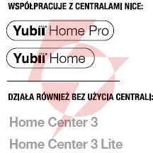 Przycisk biały nice fgpb-101-1 zw5 eu push-control  white