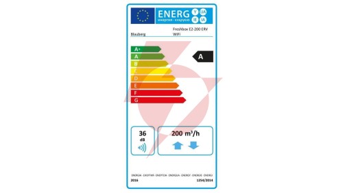 Centrala wentylacyjna 200 m3/h Freshbox E2-200 ERV WiFi FRESHBOXE2-200WIFIERV