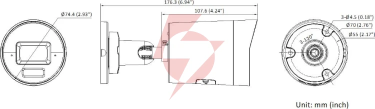 Kamera ip hikvision ds-2cd2067g3-liy 4mm pl