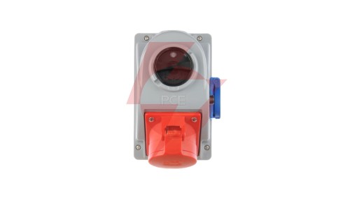 Gniazdo stałe z wyłącznikiem 0-1 32A 5P 400V + 2P+Z 230V IP44 COMBO-POL 96062541W
