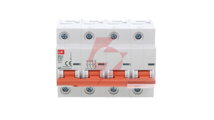 Wyłącznik nadprądowy 4P D 80A 10kA AC BKH 06110366R0