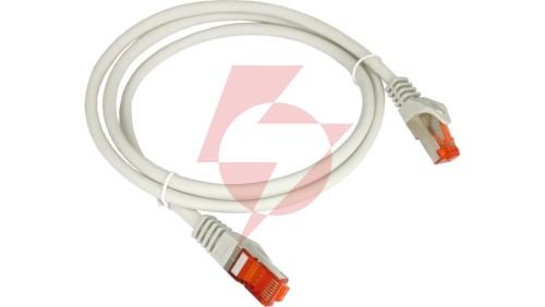 Patch-cord F/UTP kat.5e PVC 0.25m szary KKF5SZA0.25