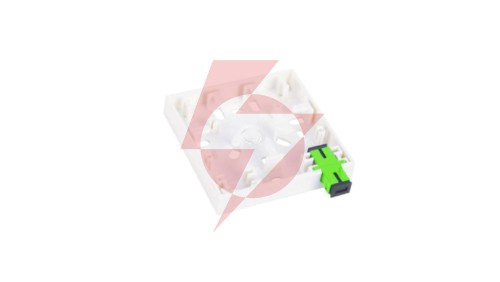 Gniazdo naścienne FTTH 2C (2 x SC simplex) bez adapterów FOPA-2A-01