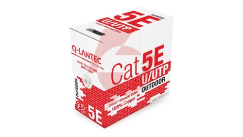 Kabel teleinformatyczny U/UTP kat.5e PE Zewnętrzny suchy Q-LANTEC /305m/