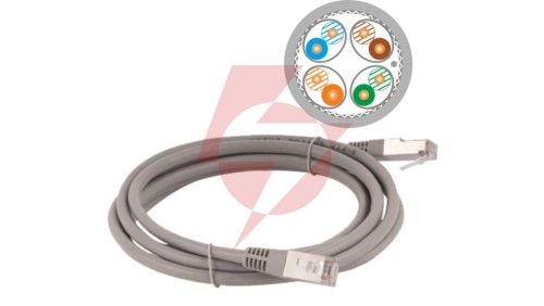 Patch-cord S/FTP kat.6A LSOH 2.0m szary KKS6ASZA2.0