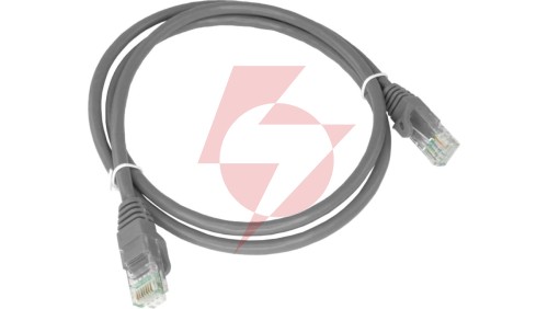 Patch-cord U/UTP kat.5e PVC 0.25m szary KKU5SZA0.25