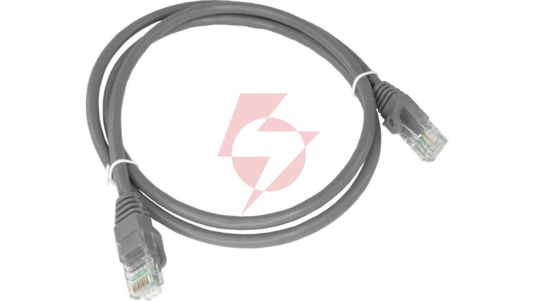 Patch-cord U/UTP kat.5e PVC 0.25m szary KKU5SZA0.25