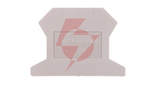 Ścianka końcowa 1,5x42,5x30,7mm szara D-UK 2,5 3001022