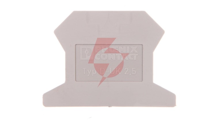 Ścianka końcowa 1,5x42,5x30,7mm szara D-UK 2,5 3001022