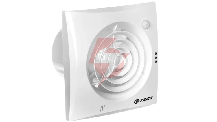 Wentylator osiowy fi 100 230V 7,5W 97m3/h 25dB z timerem i czujnikiem ruchu 100QUIETTP