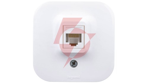 FORIX Gniazdo komputerowe pojedyncze RJ45 kat.5e UTP białe 782424