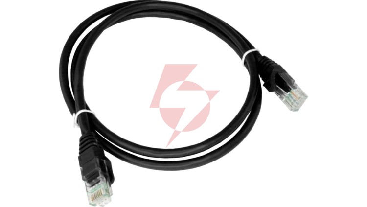 Patch-cord U/UTP kat.6A LSOH 3.0m czarny KKU6ACZA3.0