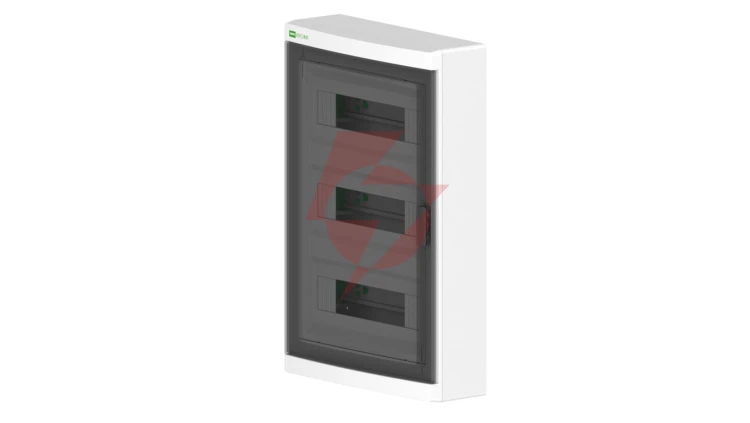 Rozdzielnica modułowa Elegant 3x12 natynkowa IP40 N+PE drzwi przezroczyste 2445-01