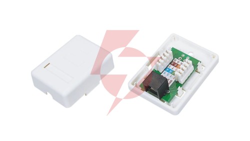 Gniazdo natynkowe UTP kat.6 1xRJ45 GN010