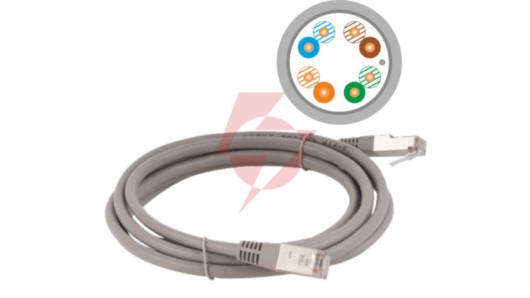 Patch-cord F/UTP kat.5e PVC 0.5m szary KKF5SZA0.5